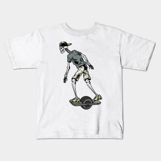 Onewheel Skeleton Kids T-Shirt